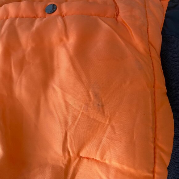 Schott NYC MA-1 Bomber Jacket – Classic Flight Jacket, Navy Blue (Men's M) - Picture 7 of 10